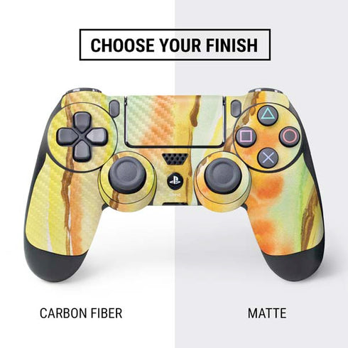 Tuscan Sun Watercolor Geode PS4 Controller Skin