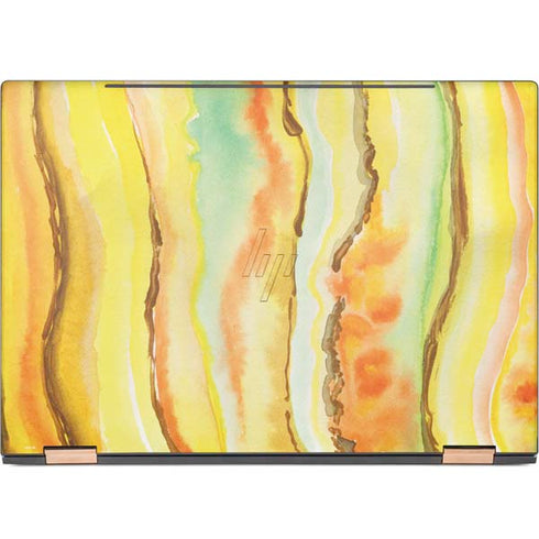 Tuscan Sun Watercolor Geode HP Spectre Skin