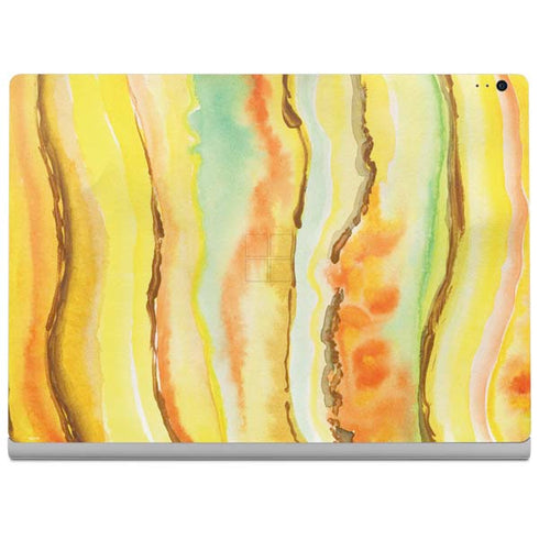 Tuscan Sun Watercolor Geode Surface Book 2 13.5in Skin