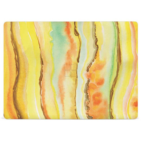 Tuscan Sun Watercolor Geode Surface Laptop 2 Skin