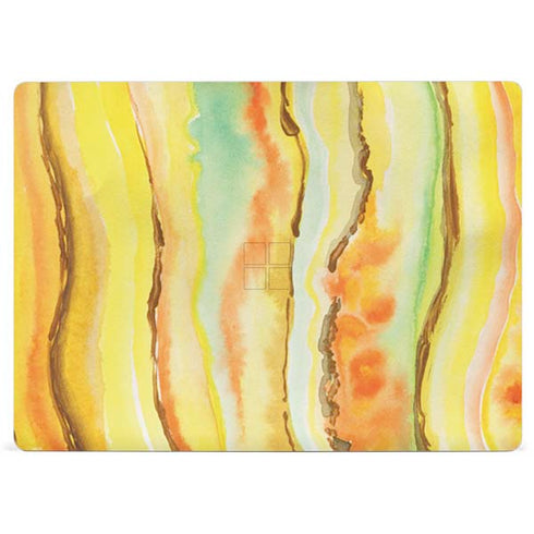 Tuscan Sun Watercolor Geode Surface Laptop 3 13.5in Skin