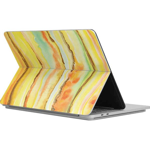 Tuscan Sun Watercolor Geode Surface Laptop Studio Skin