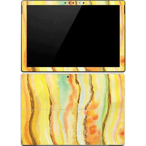 Tuscan Sun Watercolor Geode Surface Pro 4 Skin