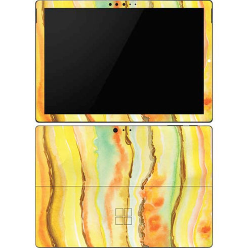 Tuscan Sun Watercolor Geode Surface Pro 6 Skin