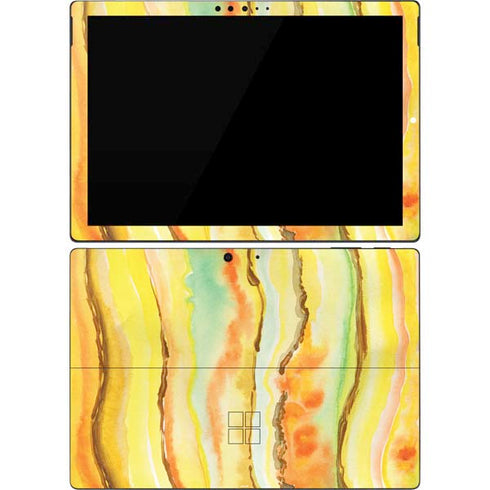 Tuscan Sun Watercolor Geode Surface Pro 7 Skin