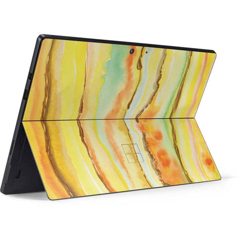 Tuscan Sun Watercolor Geode Surface Pro 7 Skin