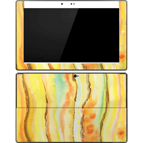 Tuscan Sun Watercolor Geode Surface Pro Tablet Skin