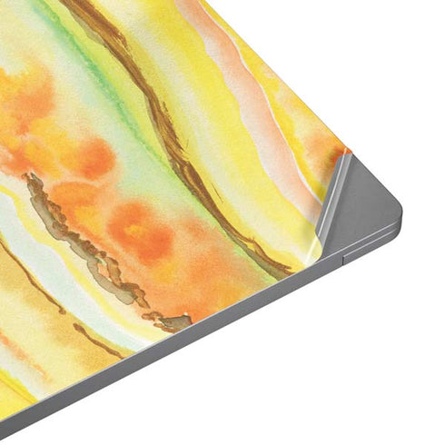 Tuscan Sun Watercolor Geode Universal Laptop 16.6in (13.4 x 9.7in) Skin