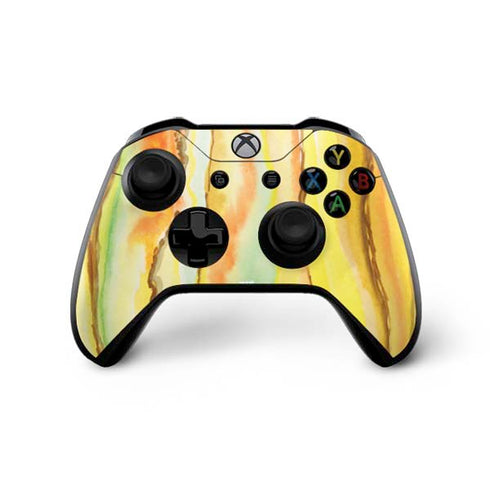 Tuscan Sun Watercolor Geode Xbox One X Controller Skin