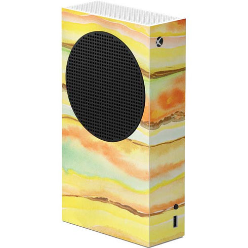 Tuscan Sun Watercolor Geode Xbox Series S Console Skin