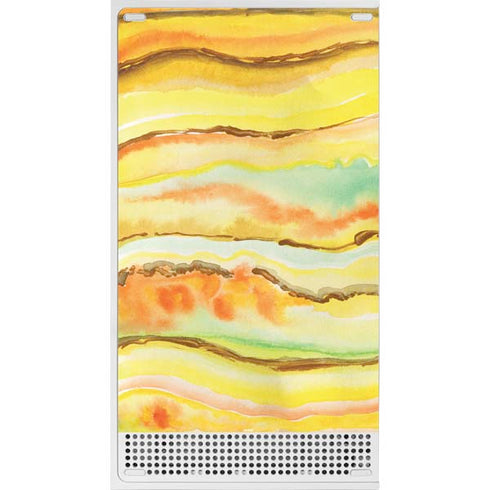 Tuscan Sun Watercolor Geode Xbox Series S Console Skin