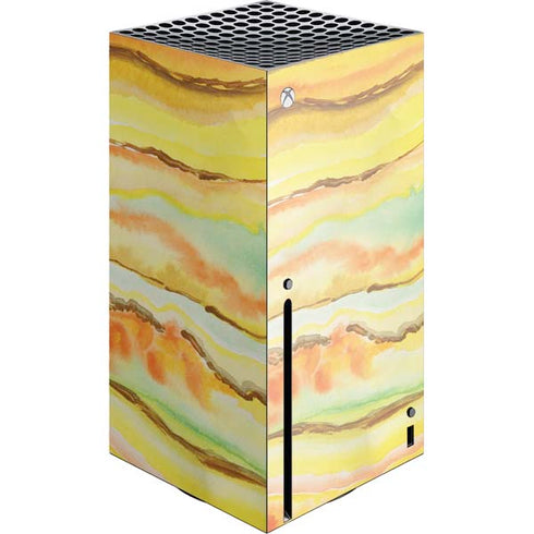 Tuscan Sun Watercolor Geode Xbox Series X Console Skin