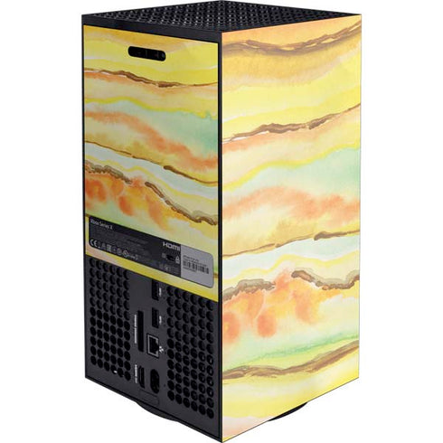 Tuscan Sun Watercolor Geode Xbox Series X Console Skin
