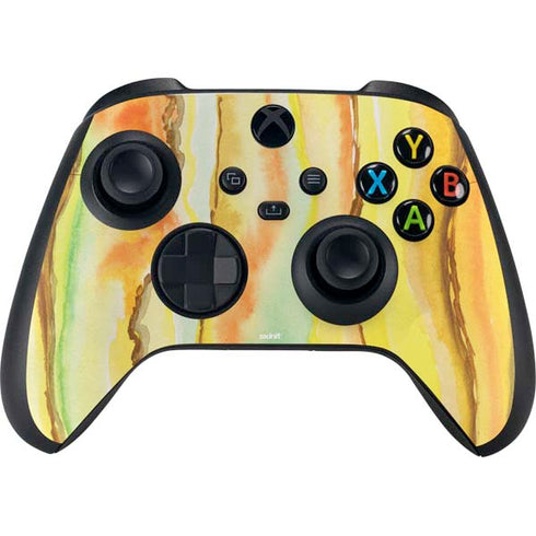 Tuscan Sun Watercolor Geode Xbox Series X Controller Skin