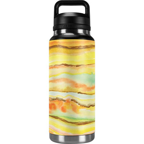 Tuscan Sun Watercolor Geode YETI Rambler 36oz Bottle Skin