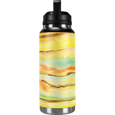 Tuscan Sun Watercolor Geode YETI Rambler 36oz Bottle Skin