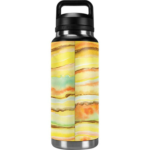Tuscan Sun Watercolor Geode YETI Rambler 36oz Bottle Skin
