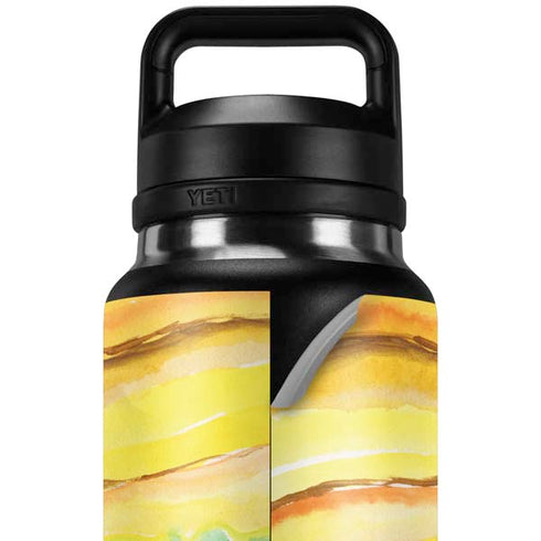Tuscan Sun Watercolor Geode YETI Rambler 36oz Bottle Skin