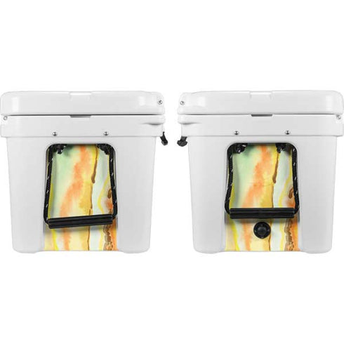 Tuscan Sun Watercolor Geode YETI Tundra 35 Hard Cooler Skin