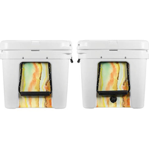 Tuscan Sun Watercolor Geode YETI Tundra 65 Hard Cooler Skin