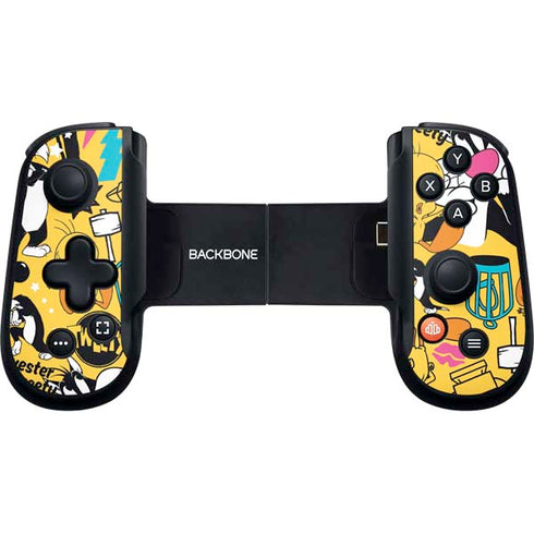 Looney Tunes Tweety and Sylvester Patches Backbone One for iPhone Game Controller Skin