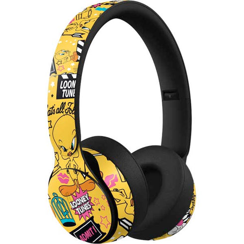 Looney Tunes Tweety and Sylvester Patches Beats Solo Pro Skin