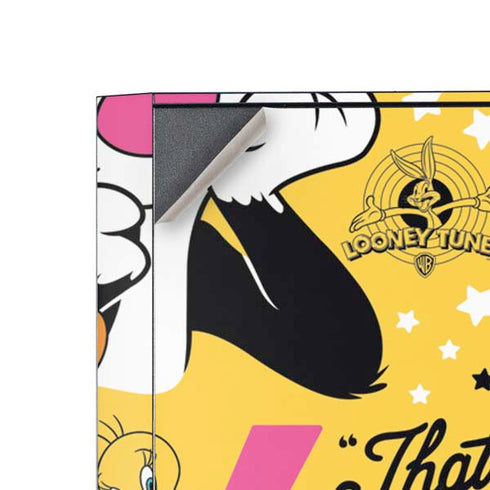 Looney Tunes Tweety and Sylvester Patches Corsair 4000D Tempered Glass Mid-Tower ATX Case Skin