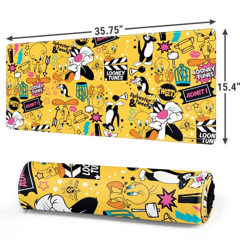 Looney Tunes Tweety and Sylvester Patches Gaming Mouse Pad