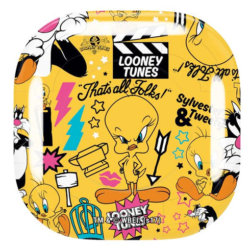 Looney Tunes Tweety and Sylvester Patches Galaxy Buds Pro Skin