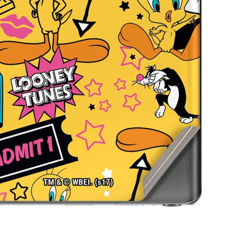 Looney Tunes Tweety and Sylvester Patches Galaxy Note20 5G Skin
