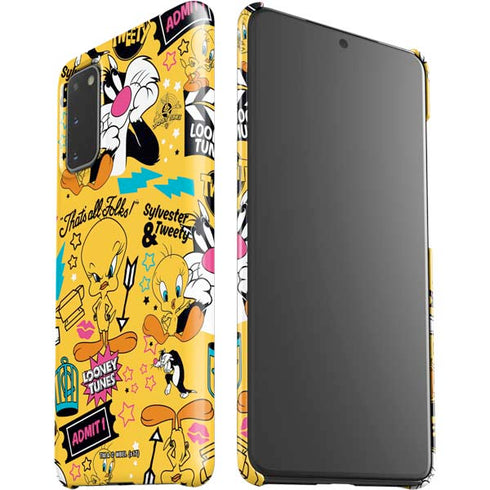 Looney Tunes Tweety and Sylvester Patches Galaxy S20 Lite Case