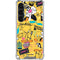 Looney Tunes Tweety and Sylvester Patches Galaxy S23 Clear Case