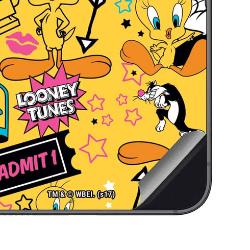 Looney Tunes Tweety and Sylvester Patches Galaxy S23 FE Skin