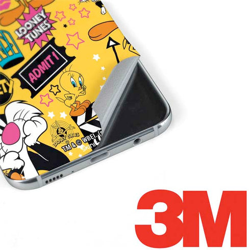 Looney Tunes Tweety and Sylvester Patches Galaxy S8 Plus Skin