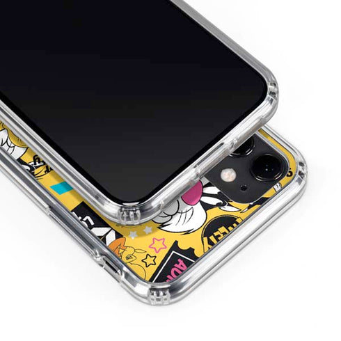 Looney Tunes Tweety and Sylvester Patches iPhone 11 Clear Case