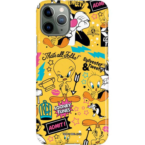 Looney Tunes Tweety and Sylvester Patches iPhone 11 Pro Lite Case