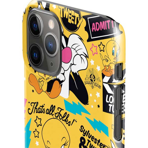 Looney Tunes Tweety and Sylvester Patches iPhone 11 Pro Lite Case