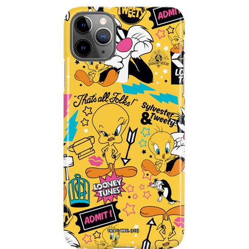 Looney Tunes Tweety and Sylvester Patches iPhone 11 Pro Max Lite Case