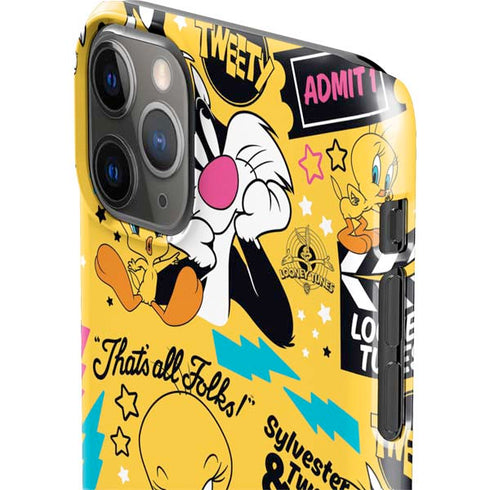 Looney Tunes Tweety and Sylvester Patches iPhone 11 Pro Max Lite Case