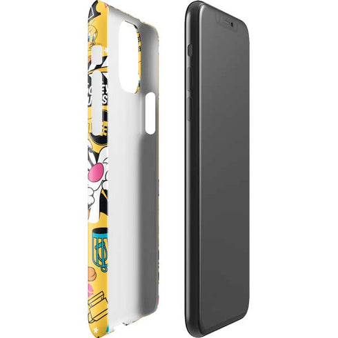 Looney Tunes Tweety and Sylvester Patches iPhone 11 Pro Max Lite Case