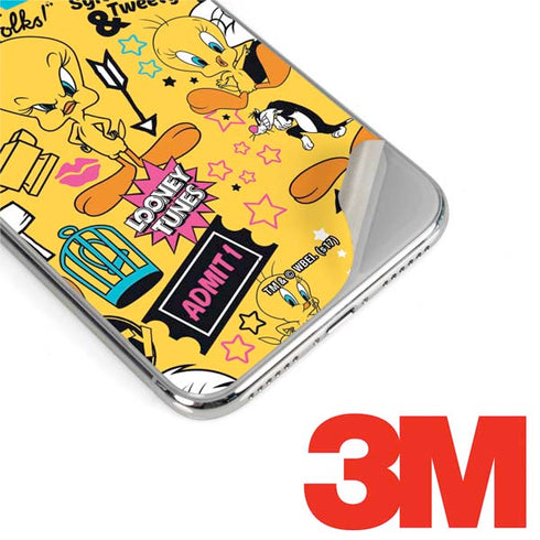 Looney Tunes Tweety and Sylvester Patches iPhone 11 Pro Skin