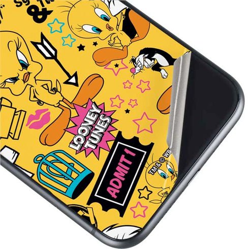 Looney Tunes Tweety and Sylvester Patches iPhone 11 Skin