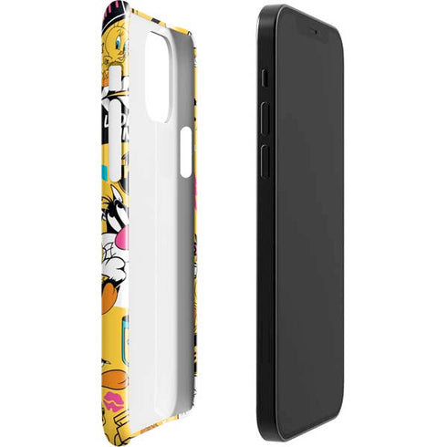 Looney Tunes Tweety and Sylvester Patches iPhone 12 Mini Lite Case