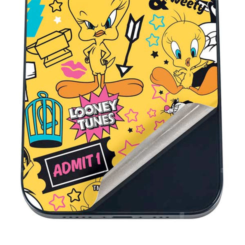 Looney Tunes Tweety and Sylvester Patches iPhone 12 Mini Skin