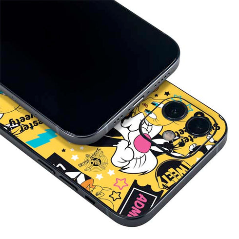 Looney Tunes Tweety and Sylvester Patches iPhone 12 Skin