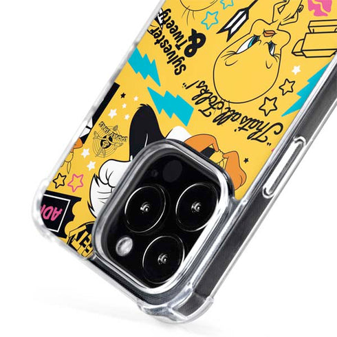 Looney Tunes Tweety and Sylvester Patches iPhone 15 Pro Max MagSafe Case
