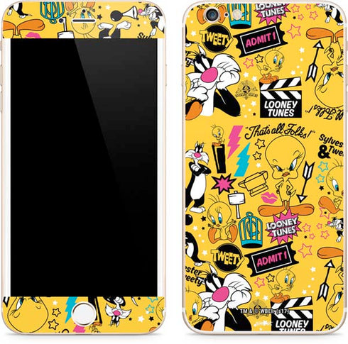 Looney Tunes Tweety and Sylvester Patches iPhone 6/6s Plus Skin