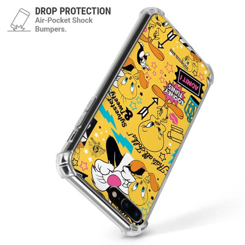 Looney Tunes Tweety and Sylvester Patches iPhone 7/8 Plus Clear Case