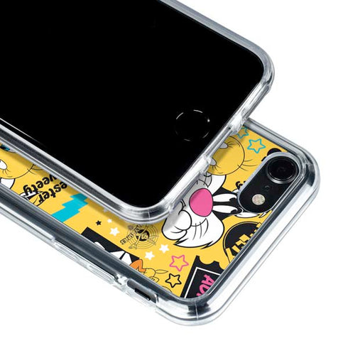 Looney Tunes Tweety and Sylvester Patches iPhone SE (2nd & 3rd Gen) Clear Case