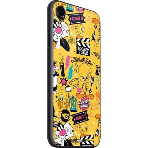 Looney Tunes Tweety and Sylvester Patches iPhone SE (2nd & 3rd Gen) Skin